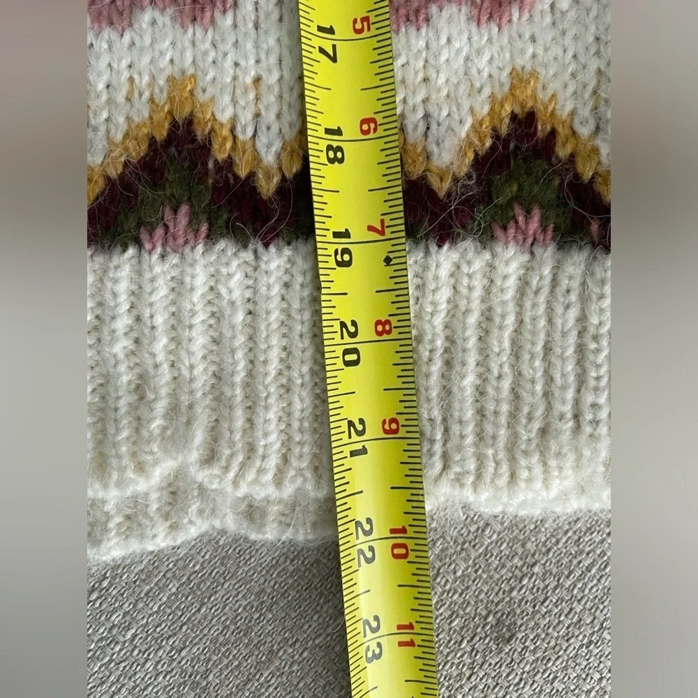 Mango Sweater Women’s Small Wool Knit Floral